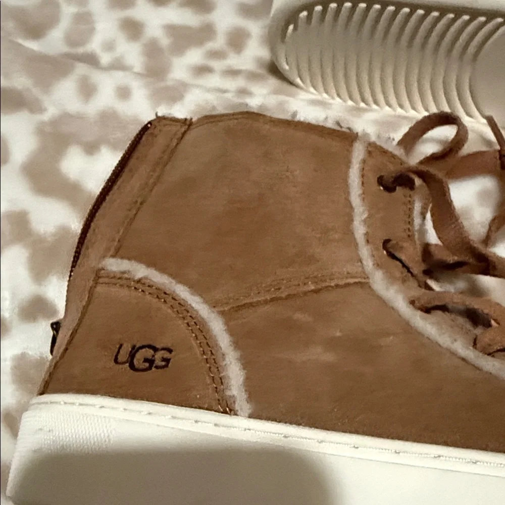 UGG Women's Tan High-Top Sneakers - Picture 4 of 6
